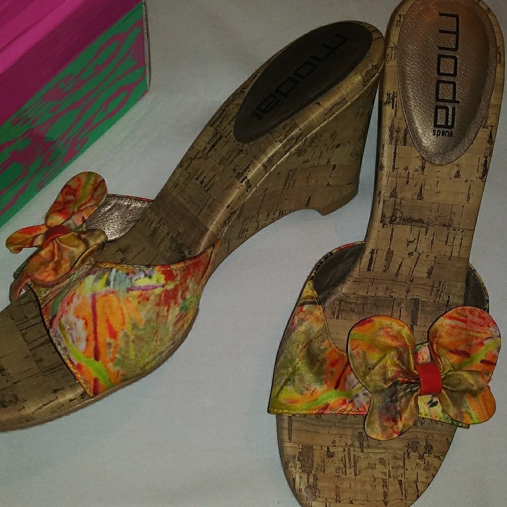 Moda spana cork wedges